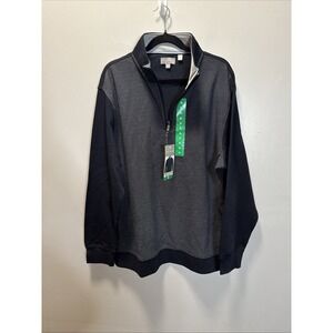 Ted Baker Quarter Zip‎ Men's Pullover Textured Top Blue Size XL